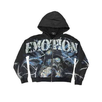 Mixed-Emotional-Acid-Black-Hoodie