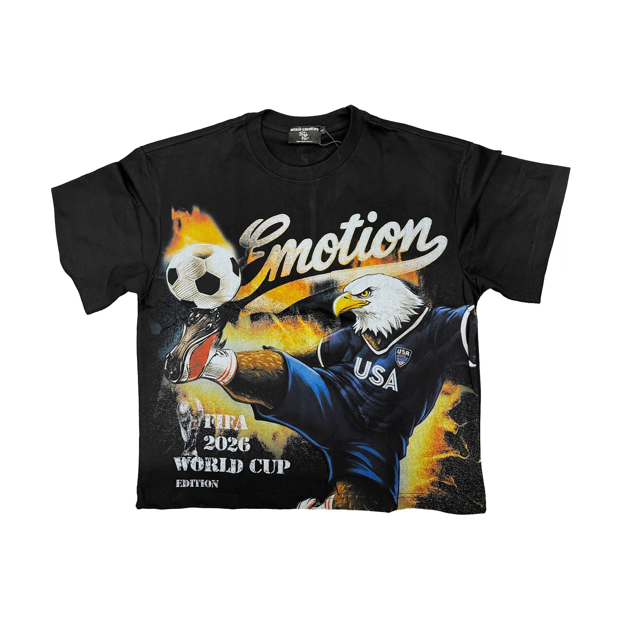 Mixed Emotional Brand World Cup Black Shirt Mixed Emotional Brand World Cup Black Shirt